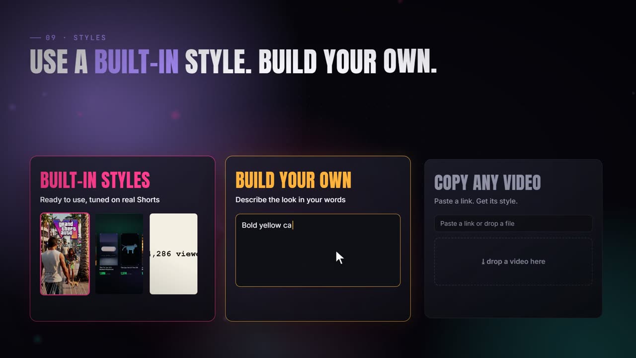 Choosing an editing style
